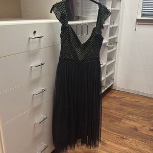 Needle & Thread midi evening cocktail dress